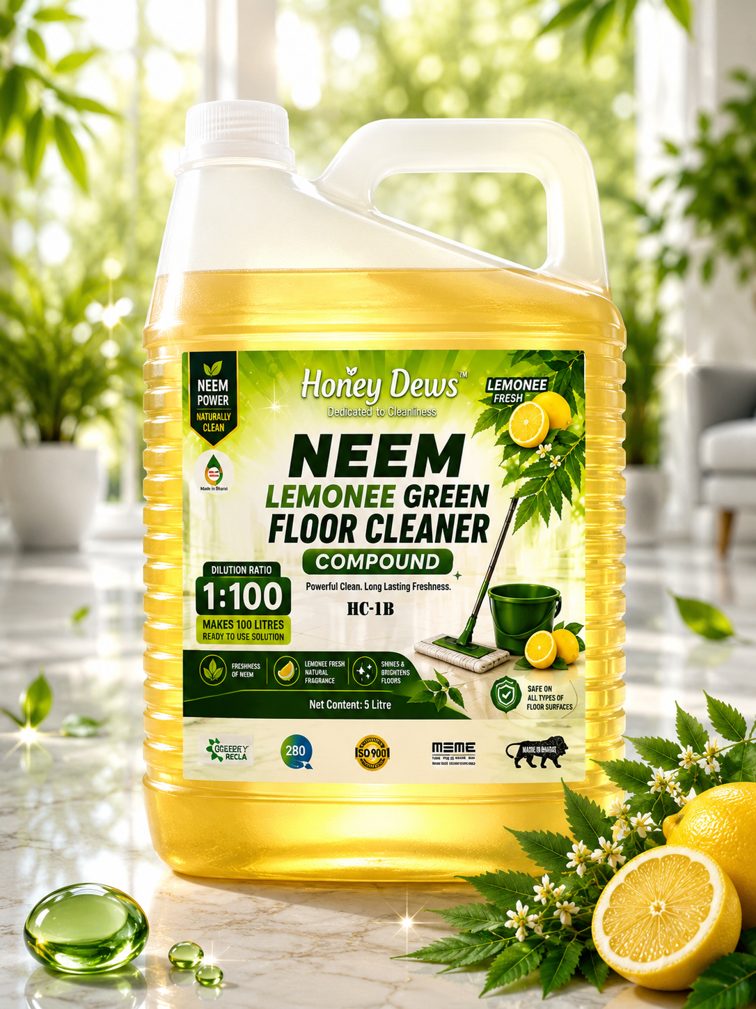 NEEM GREEN FLOOR CLEANER COMPOUND 5L PACK